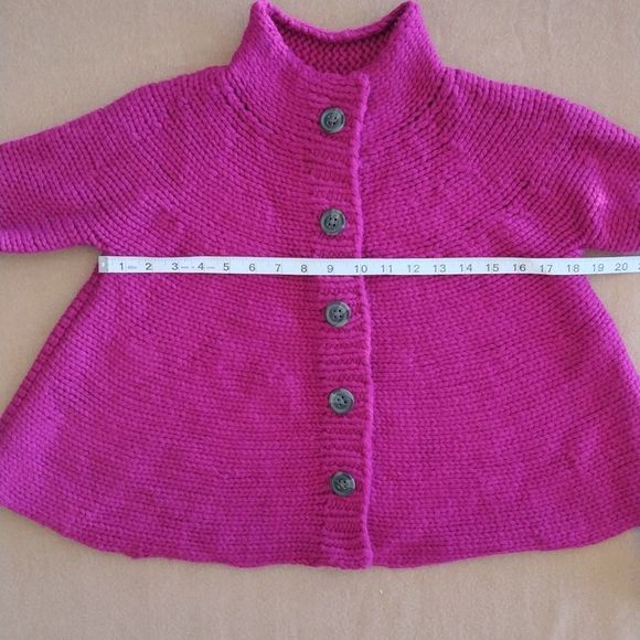 Moda International Purple Button Down Knitted Cardigan - Picture 2 of 12